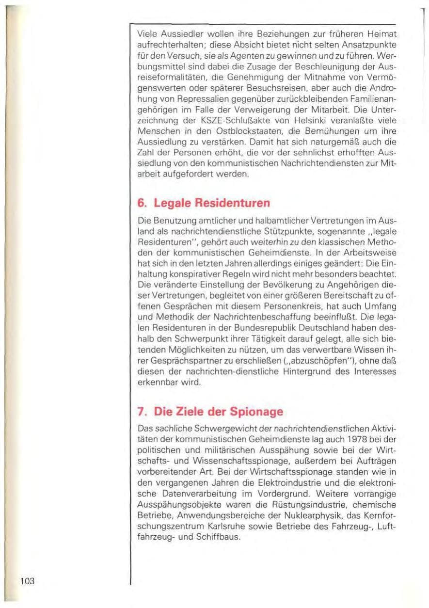 Seite 106 des Verfassungsschutzbericht 1978 Baden-Württemberg
