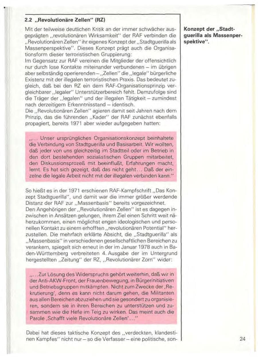 Seite 27 des Verfassungsschutzbericht 1978 Baden-Württemberg