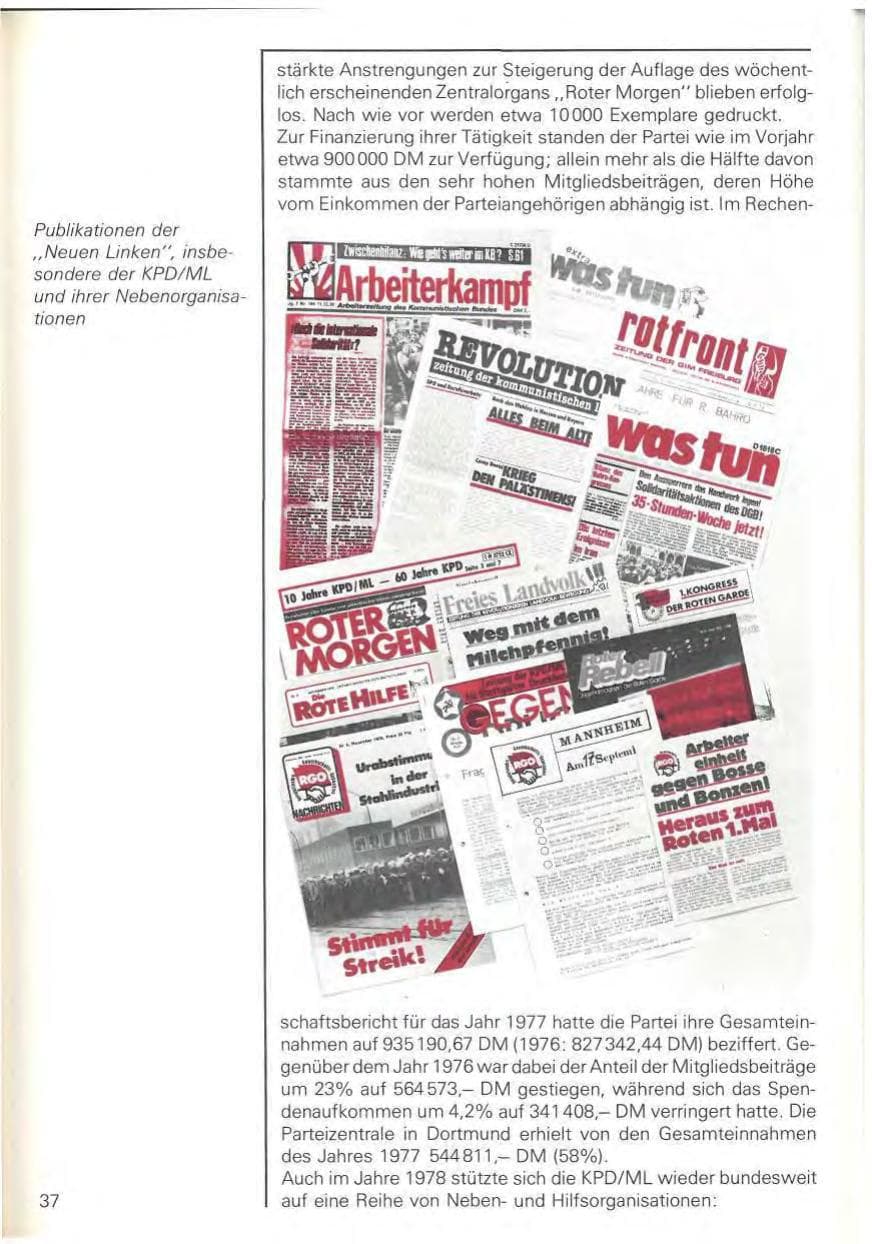 Seite 40 des Verfassungsschutzbericht 1978 Baden-Württemberg