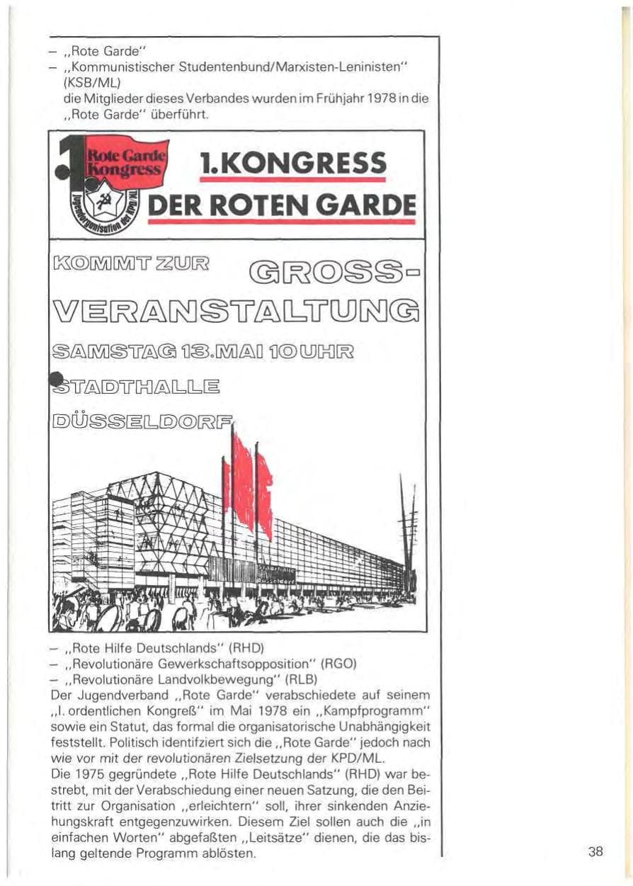 Seite 41 des Verfassungsschutzbericht 1978 Baden-Württemberg