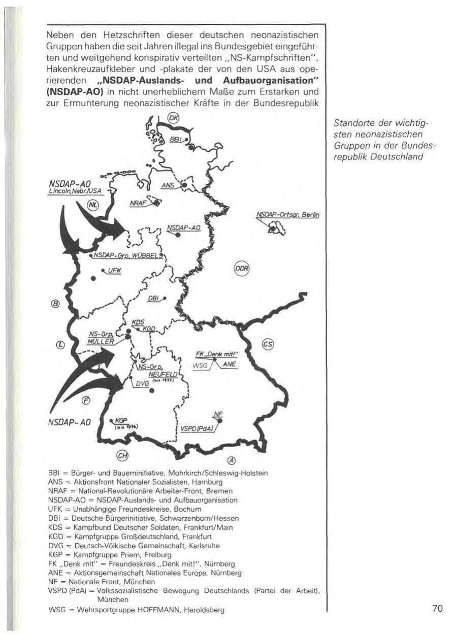 Seite 73 des Verfassungsschutzbericht 1978 Baden-Württemberg