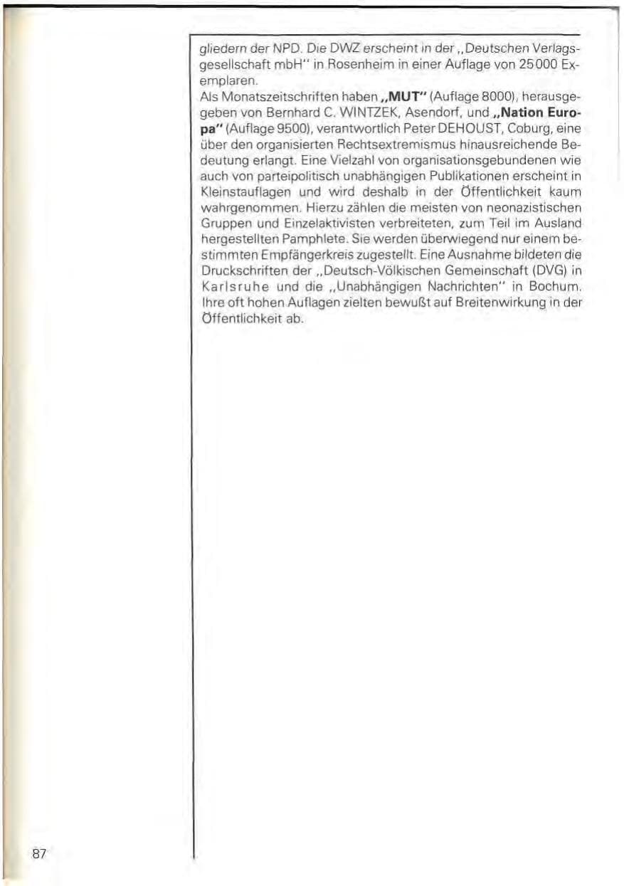 Seite 90 des Verfassungsschutzbericht 1978 Baden-Württemberg