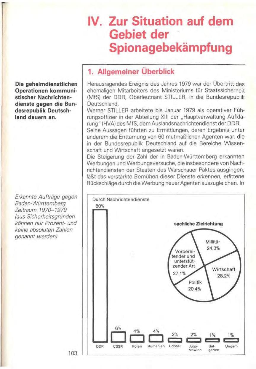 Seite 105 des Verfassungsschutzbericht 1979 Baden-Württemberg