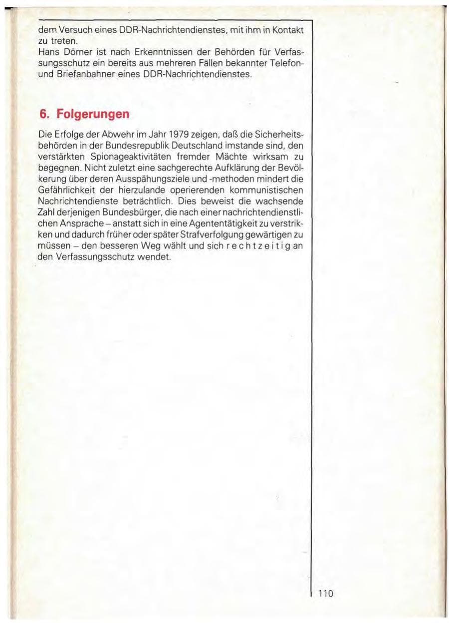 Seite 112 des Verfassungsschutzbericht 1979 Baden-Württemberg