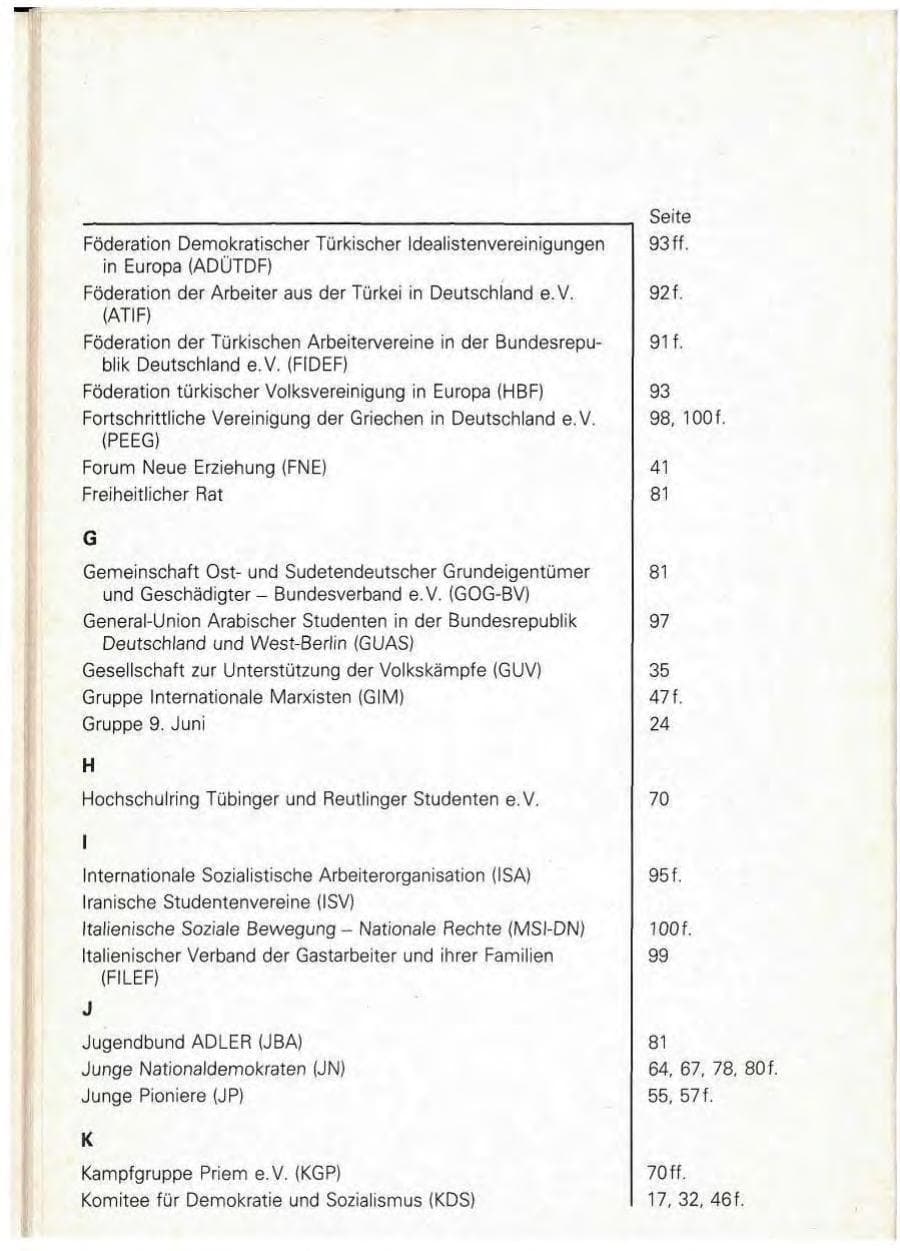 Seite 114 des Verfassungsschutzbericht 1979 Baden-Württemberg