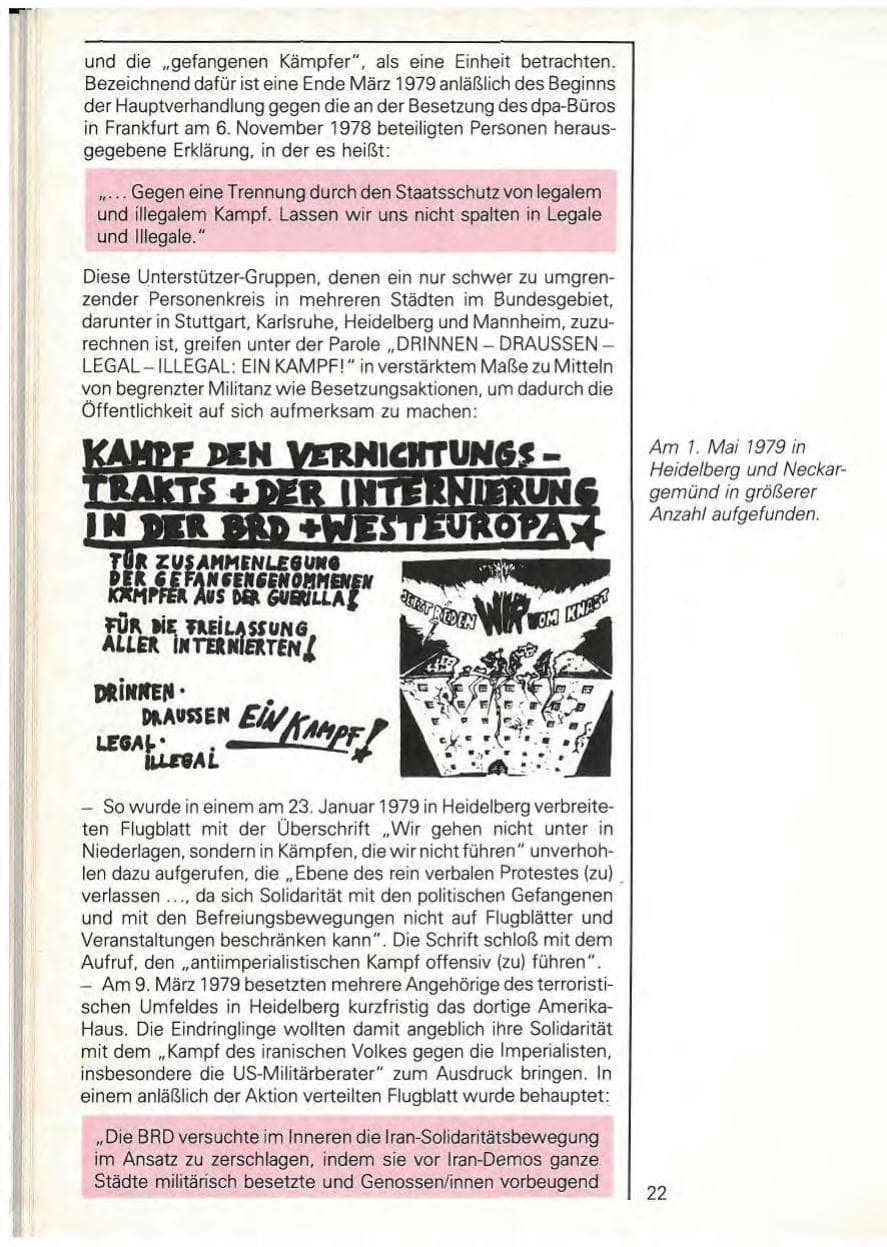 Seite 24 des Verfassungsschutzbericht 1979 Baden-Württemberg