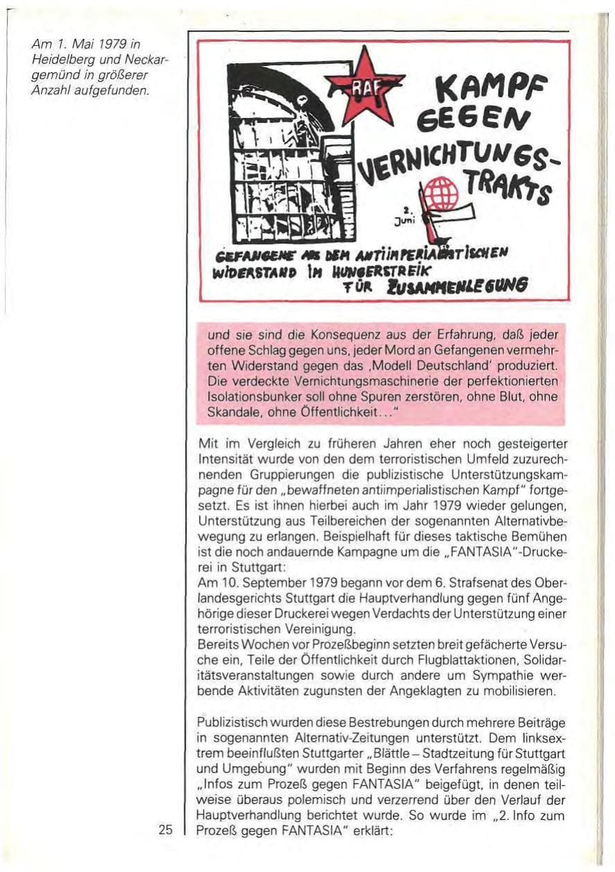 Seite 27 des Verfassungsschutzbericht 1979 Baden-Württemberg