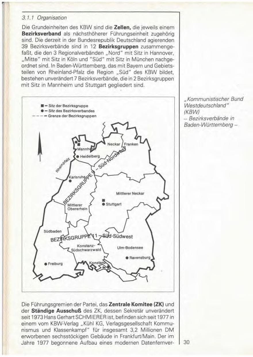 Seite 32 des Verfassungsschutzbericht 1979 Baden-Württemberg