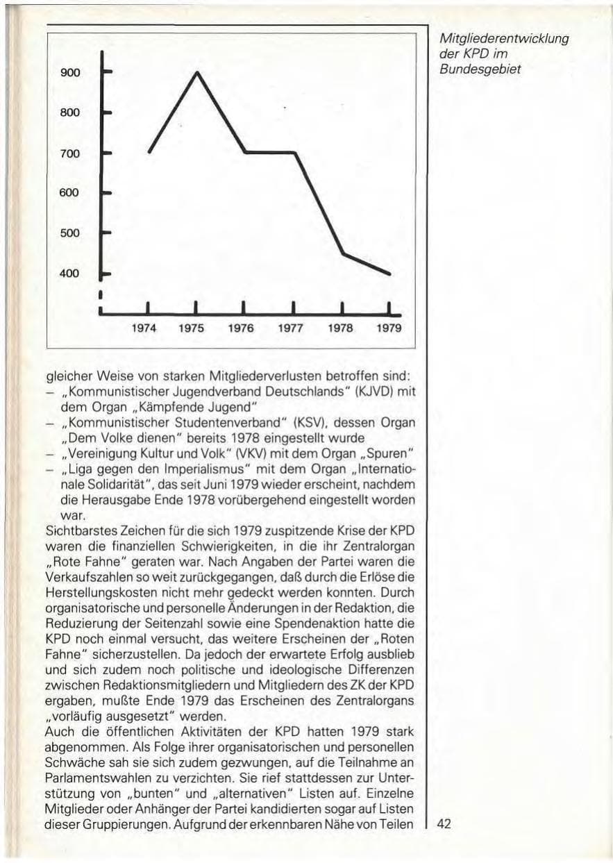 Seite 44 des Verfassungsschutzbericht 1979 Baden-Württemberg