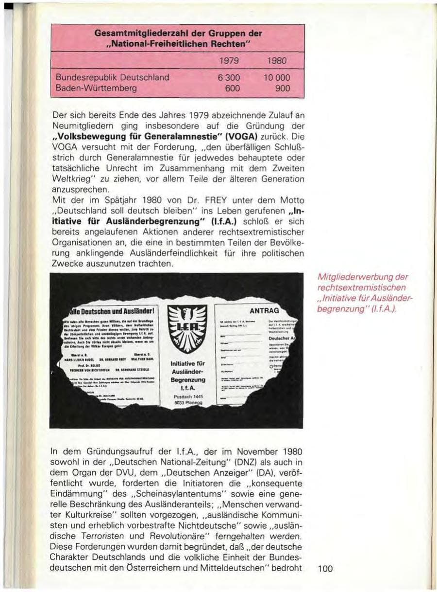 Seite 102 des Verfassungsschutzbericht 1980 Baden-Württemberg