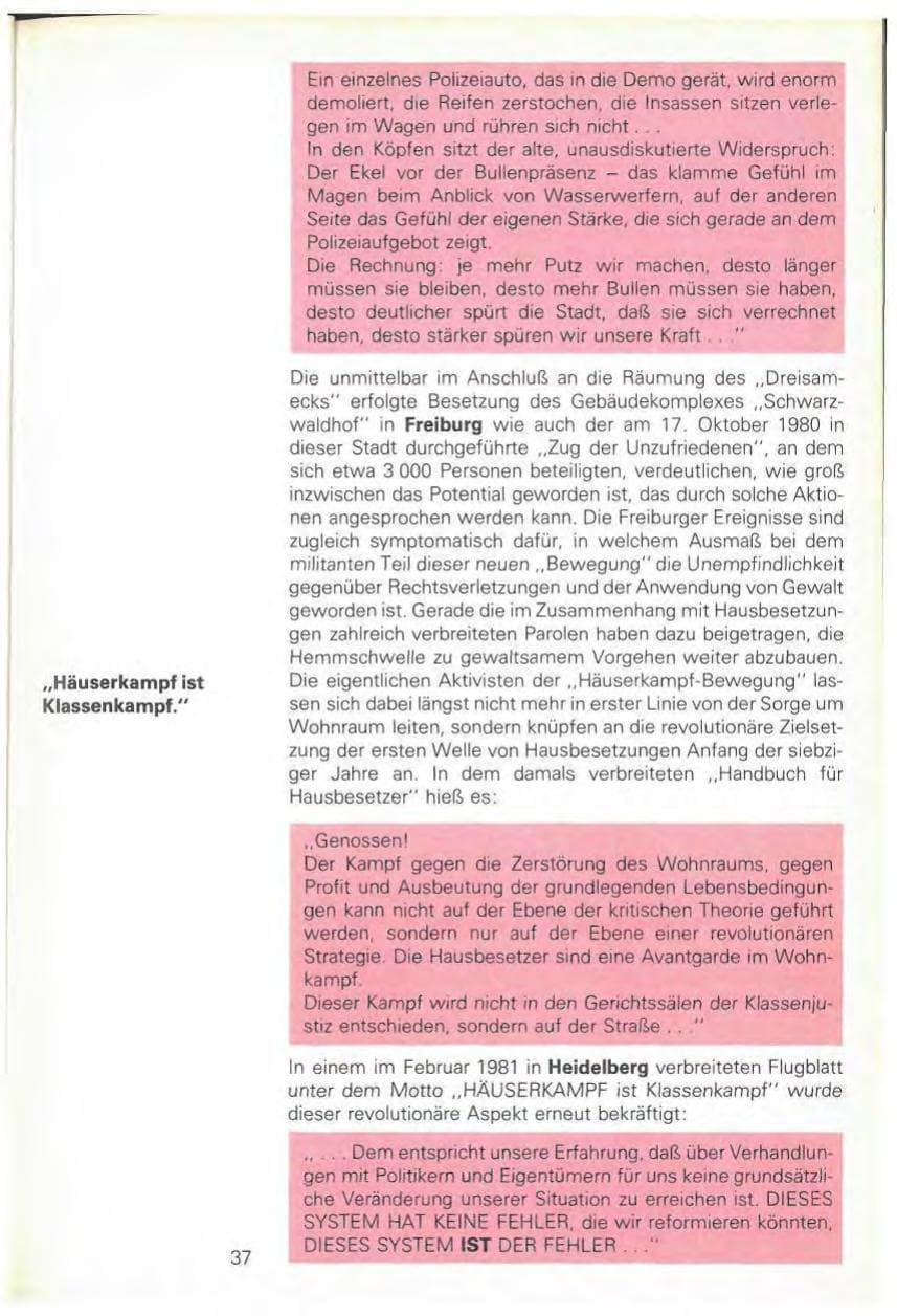 Seite 39 des Verfassungsschutzbericht 1980 Baden-Württemberg