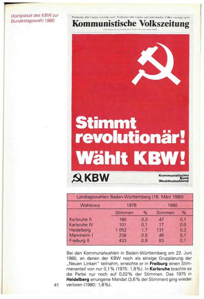 Seite 43 des Verfassungsschutzbericht 1980 Baden-Württemberg