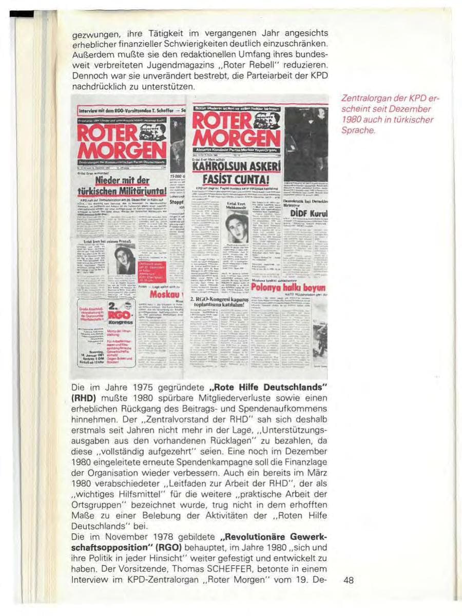 Seite 50 des Verfassungsschutzbericht 1980 Baden-Württemberg
