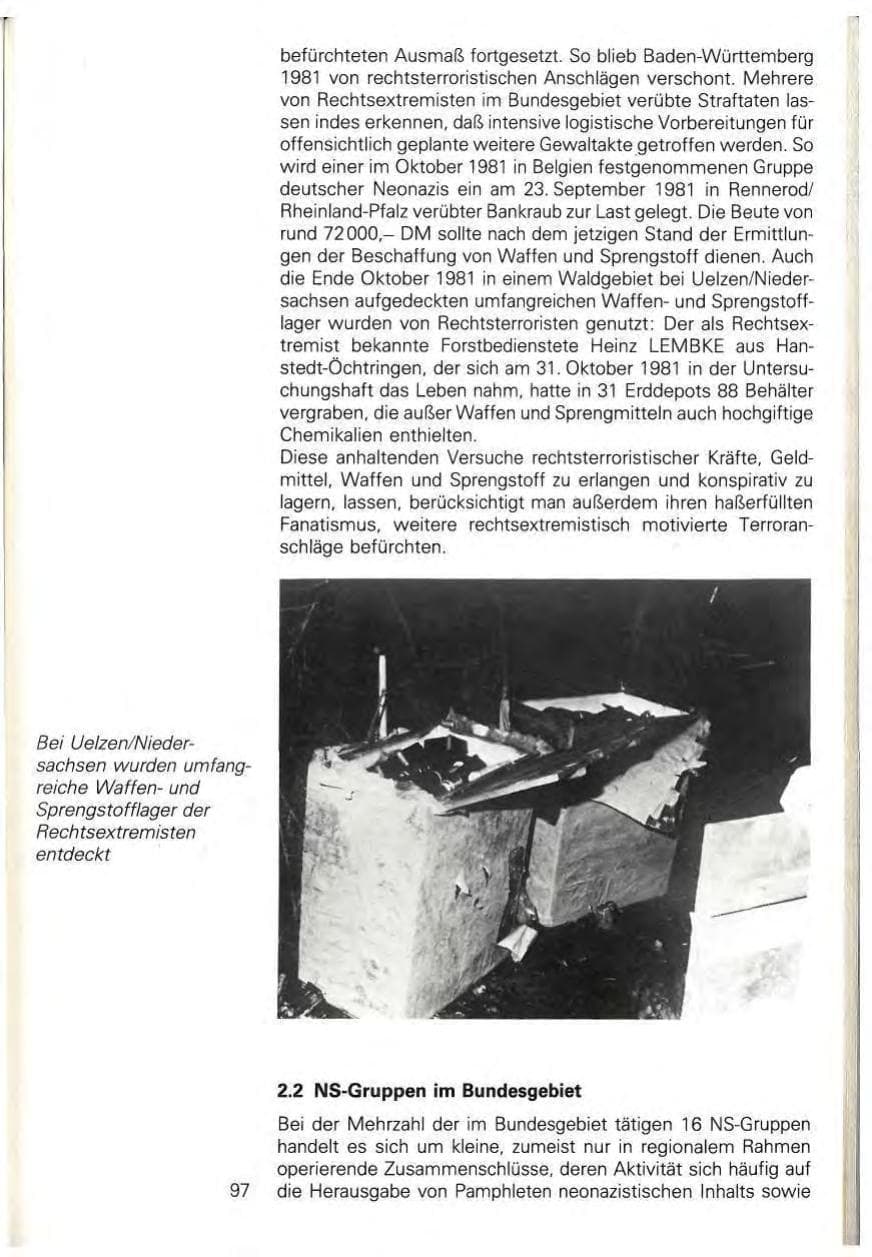 Seite 103 des Verfassungsschutzbericht 1981 Baden-Württemberg