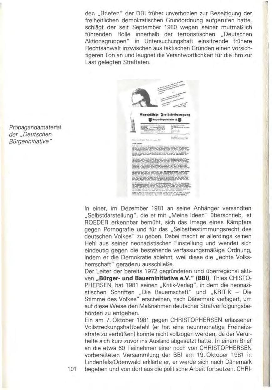 Seite 107 des Verfassungsschutzbericht 1981 Baden-Württemberg