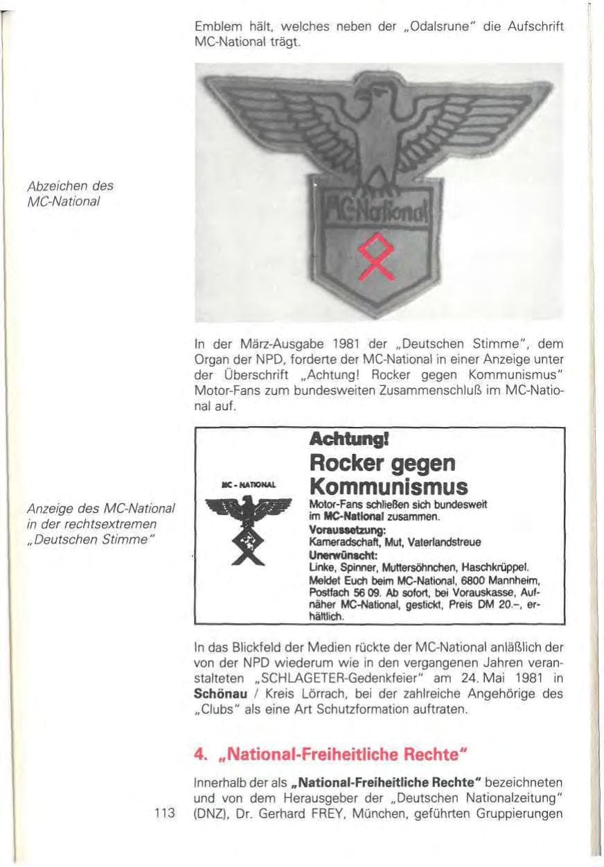 Seite 119 des Verfassungsschutzbericht 1981 Baden-Württemberg