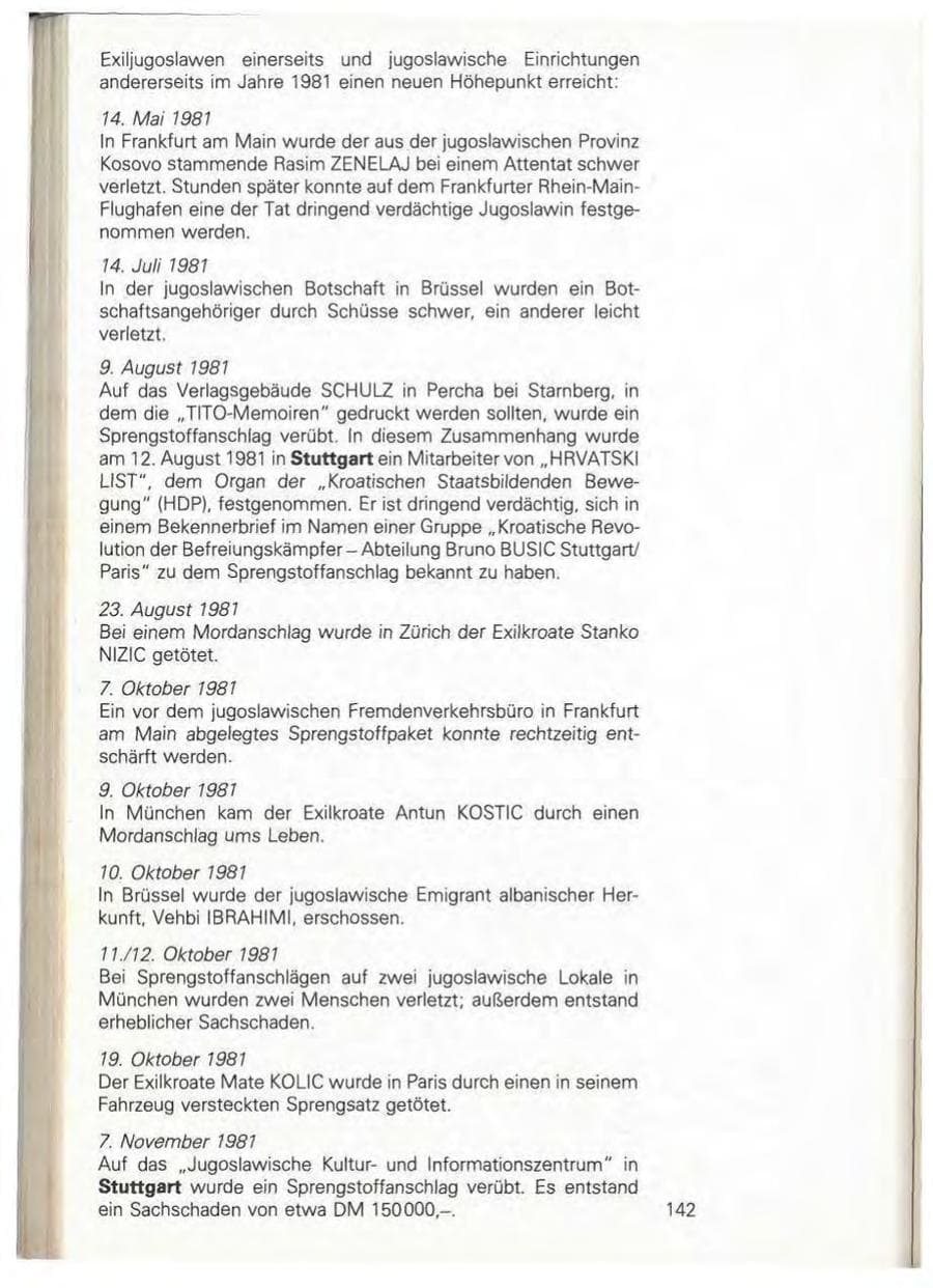 Seite 148 des Verfassungsschutzbericht 1981 Baden-Württemberg