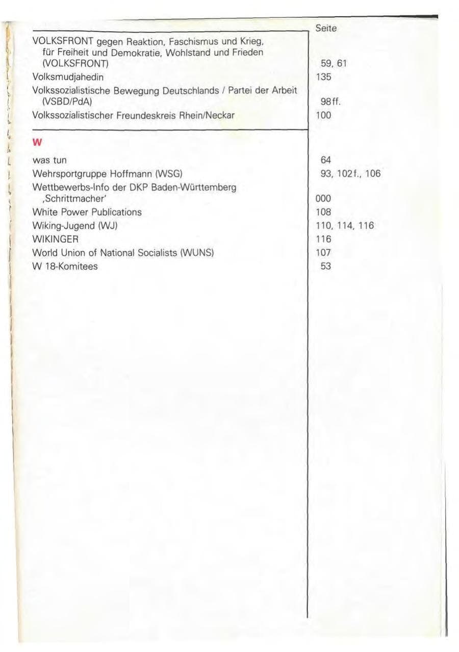 Seite 167 des Verfassungsschutzbericht 1981 Baden-Württemberg