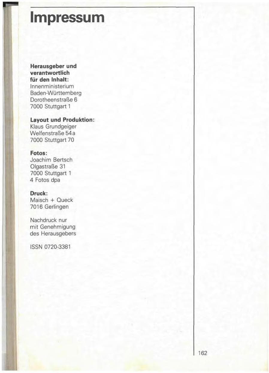 Seite 168 des Verfassungsschutzbericht 1981 Baden-Württemberg