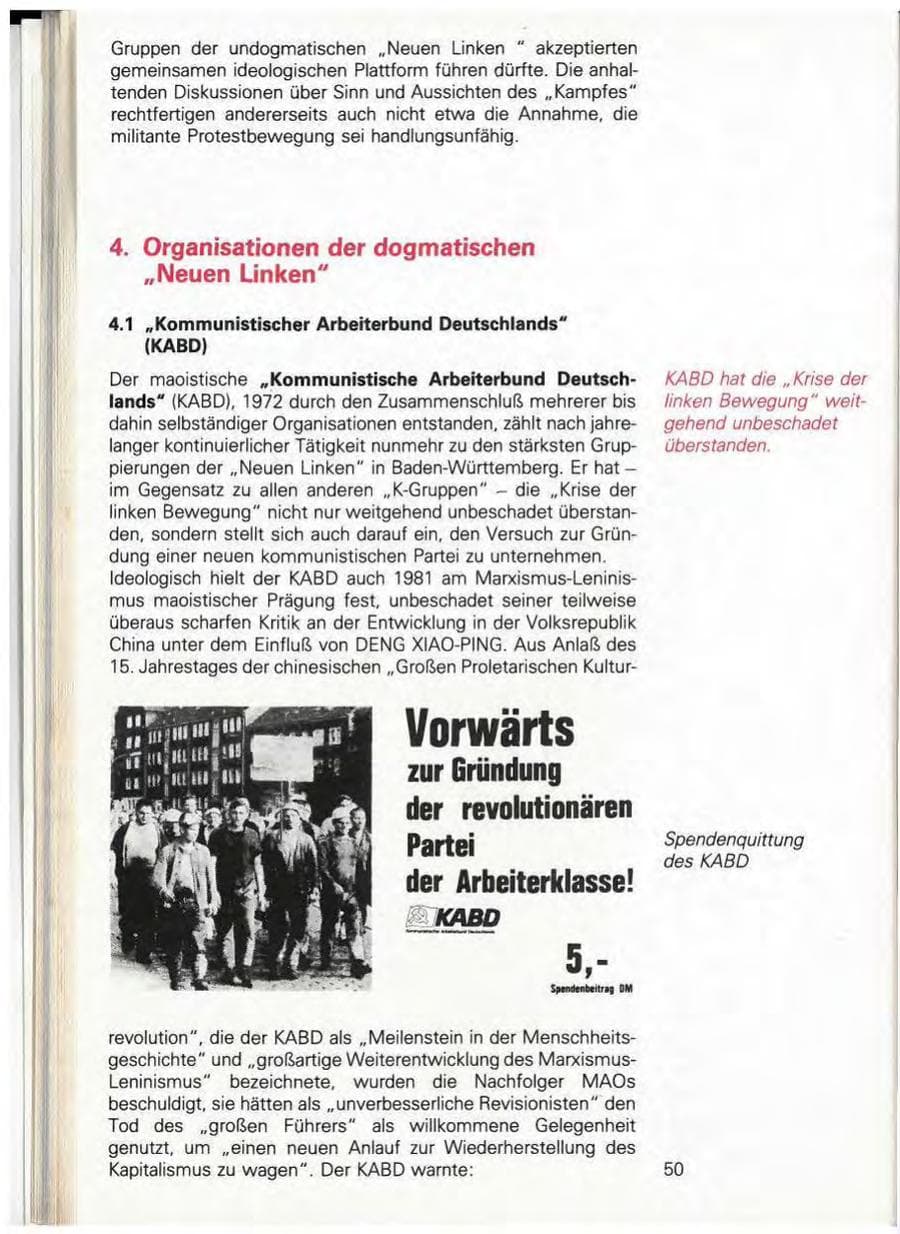 Seite 56 des Verfassungsschutzbericht 1981 Baden-Württemberg