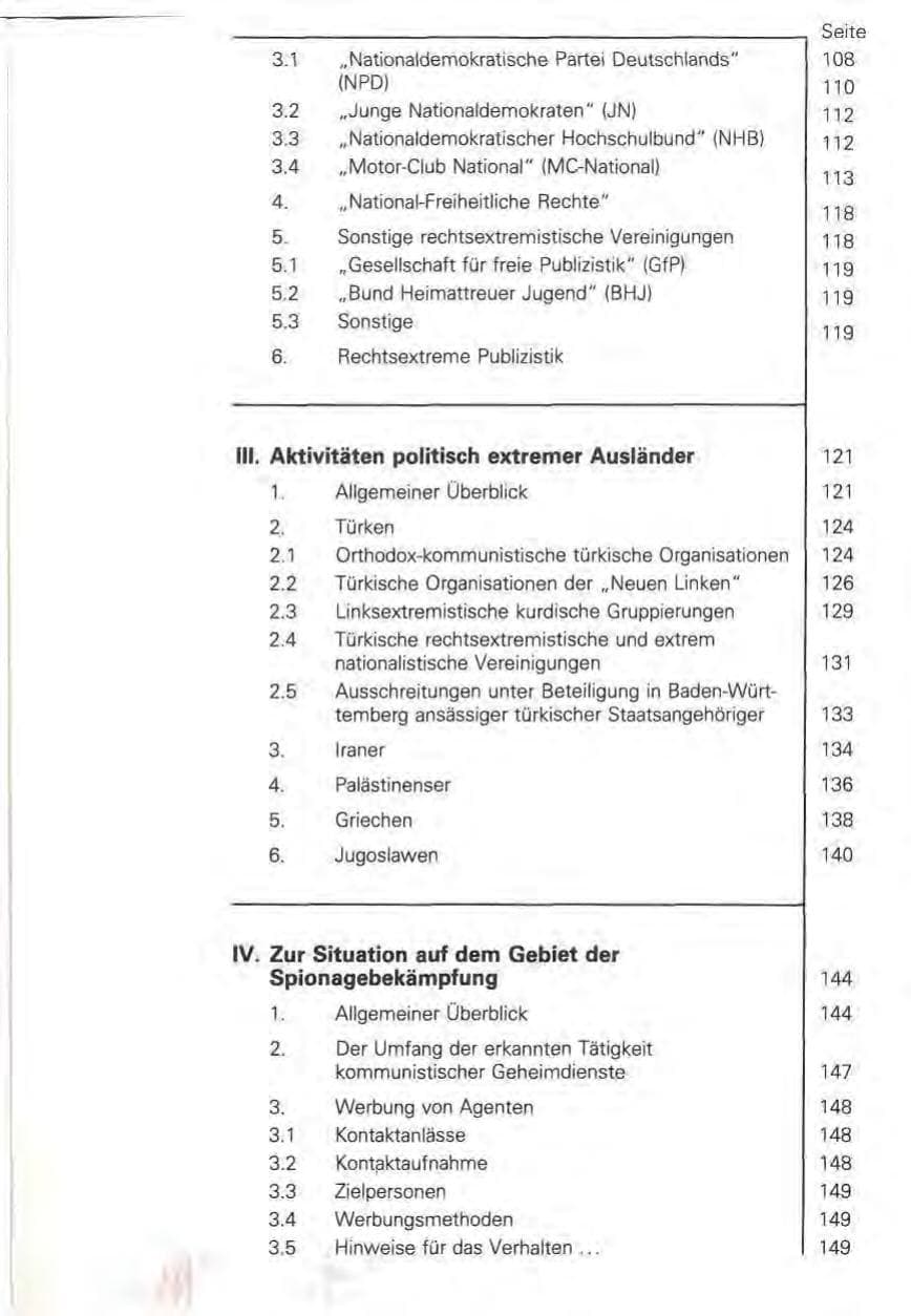 Seite 9 des Verfassungsschutzbericht 1981 Baden-Württemberg