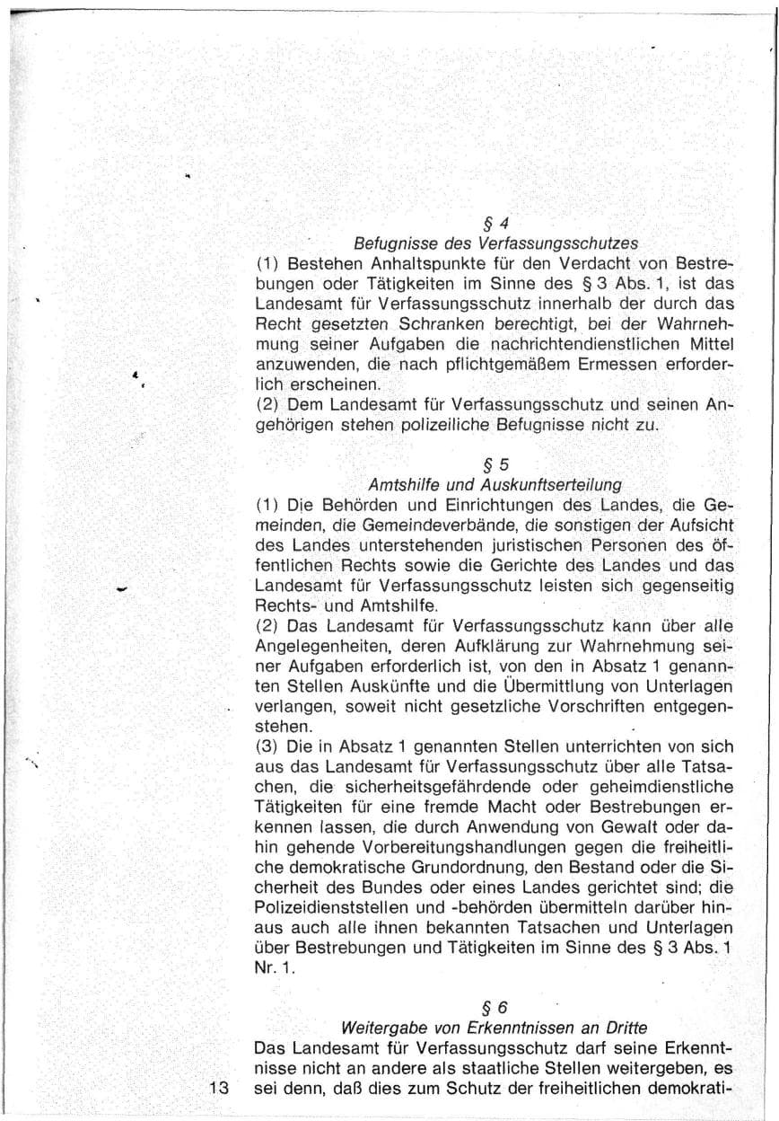 Seite 11 des Verfassungsschutzbericht 1982 Baden-Württemberg