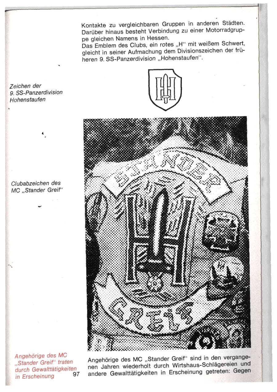 Seite 94 des Verfassungsschutzbericht 1982 Baden-Württemberg