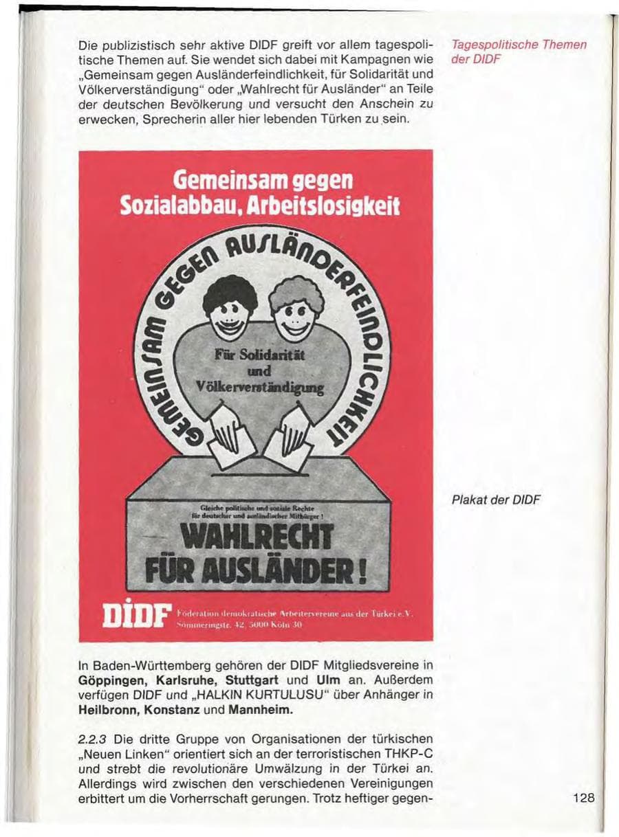 Seite 130 des Verfassungsschutzbericht 1983 Baden-Württemberg