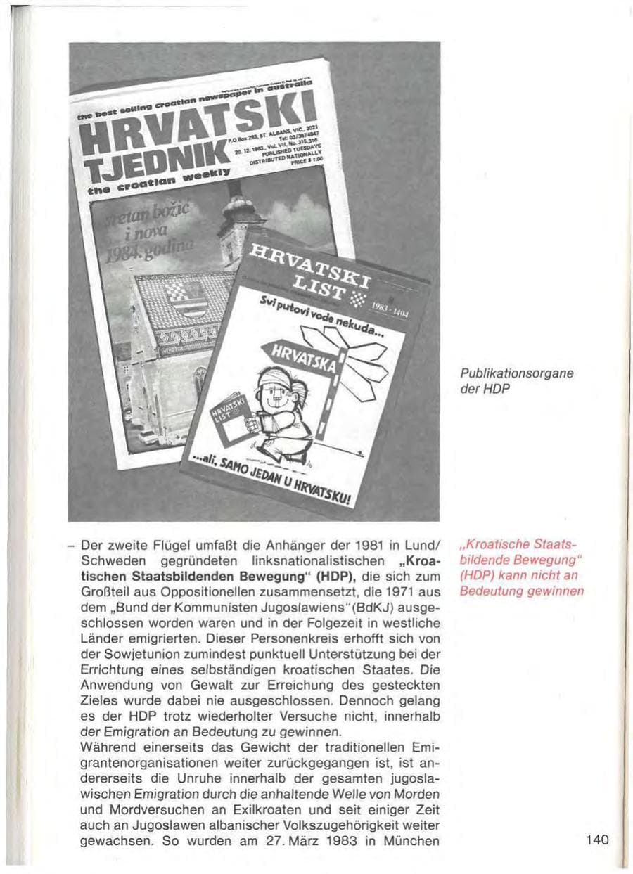 Seite 142 des Verfassungsschutzbericht 1983 Baden-Württemberg
