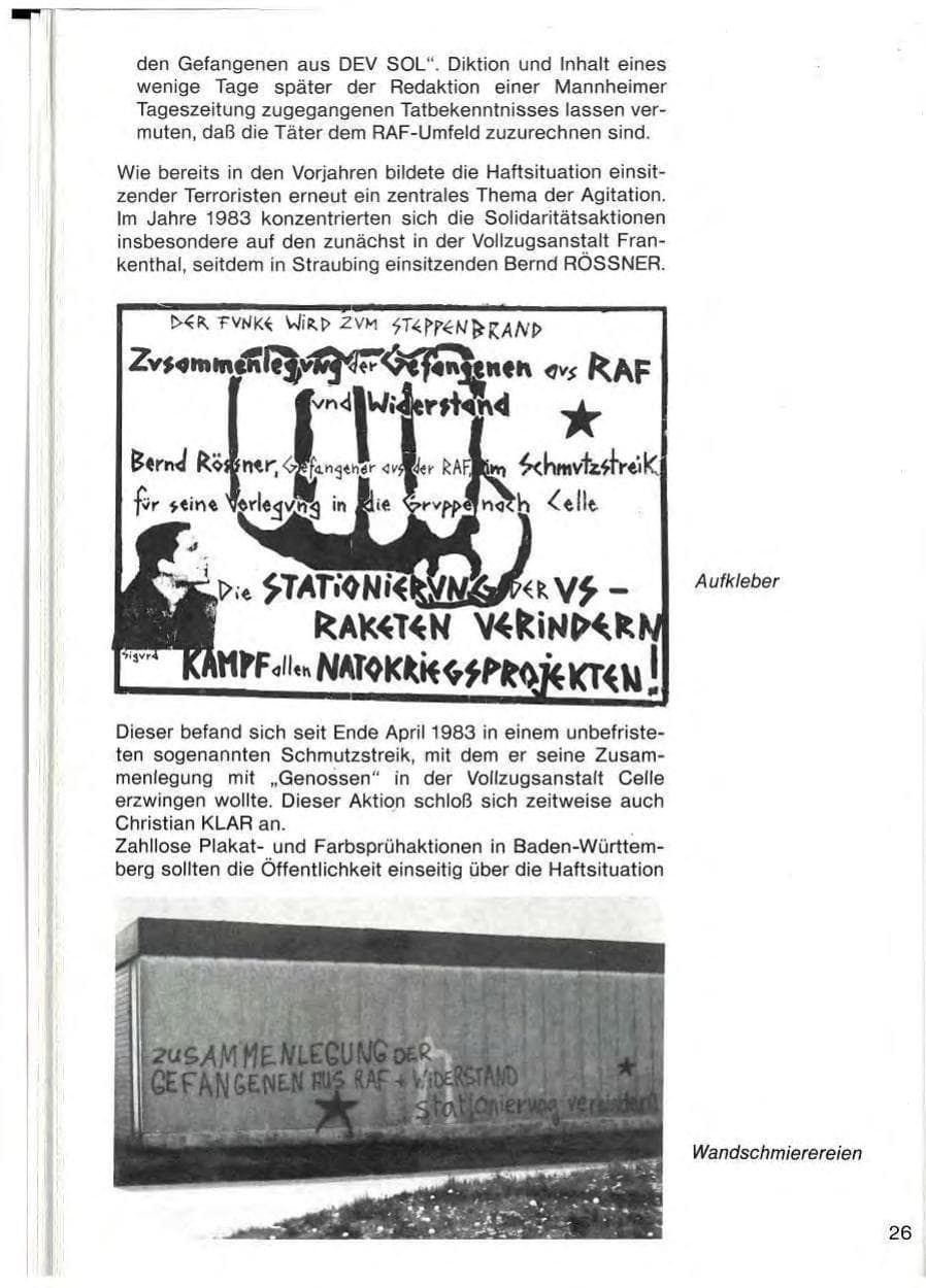 Seite 28 des Verfassungsschutzbericht 1983 Baden-Württemberg