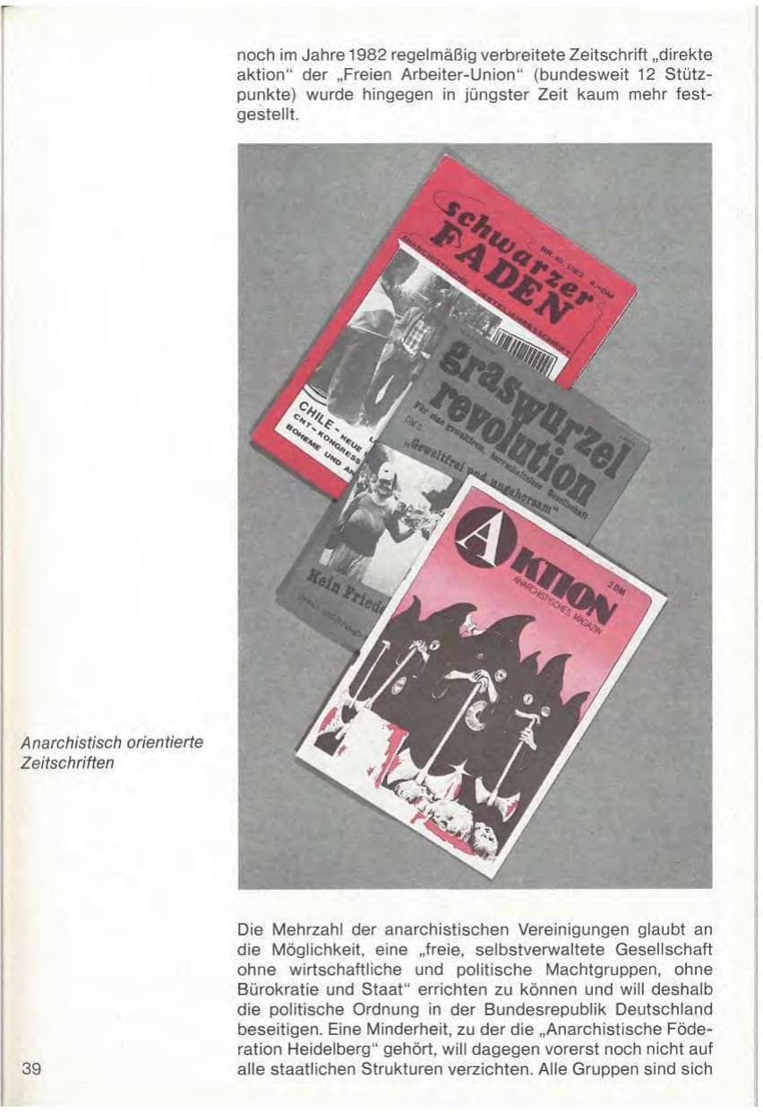 Seite 41 des Verfassungsschutzbericht 1983 Baden-Württemberg