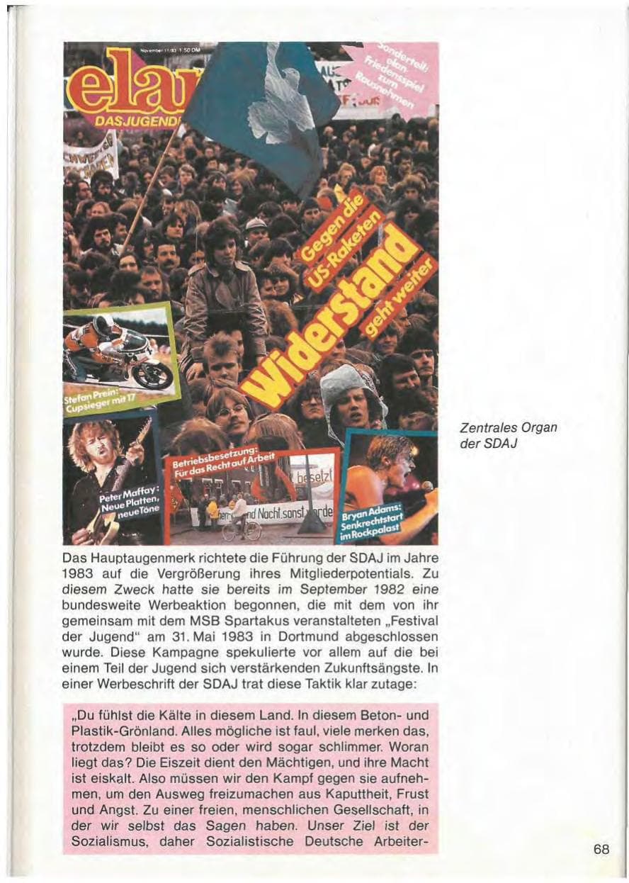Seite 70 des Verfassungsschutzbericht 1983 Baden-Württemberg
