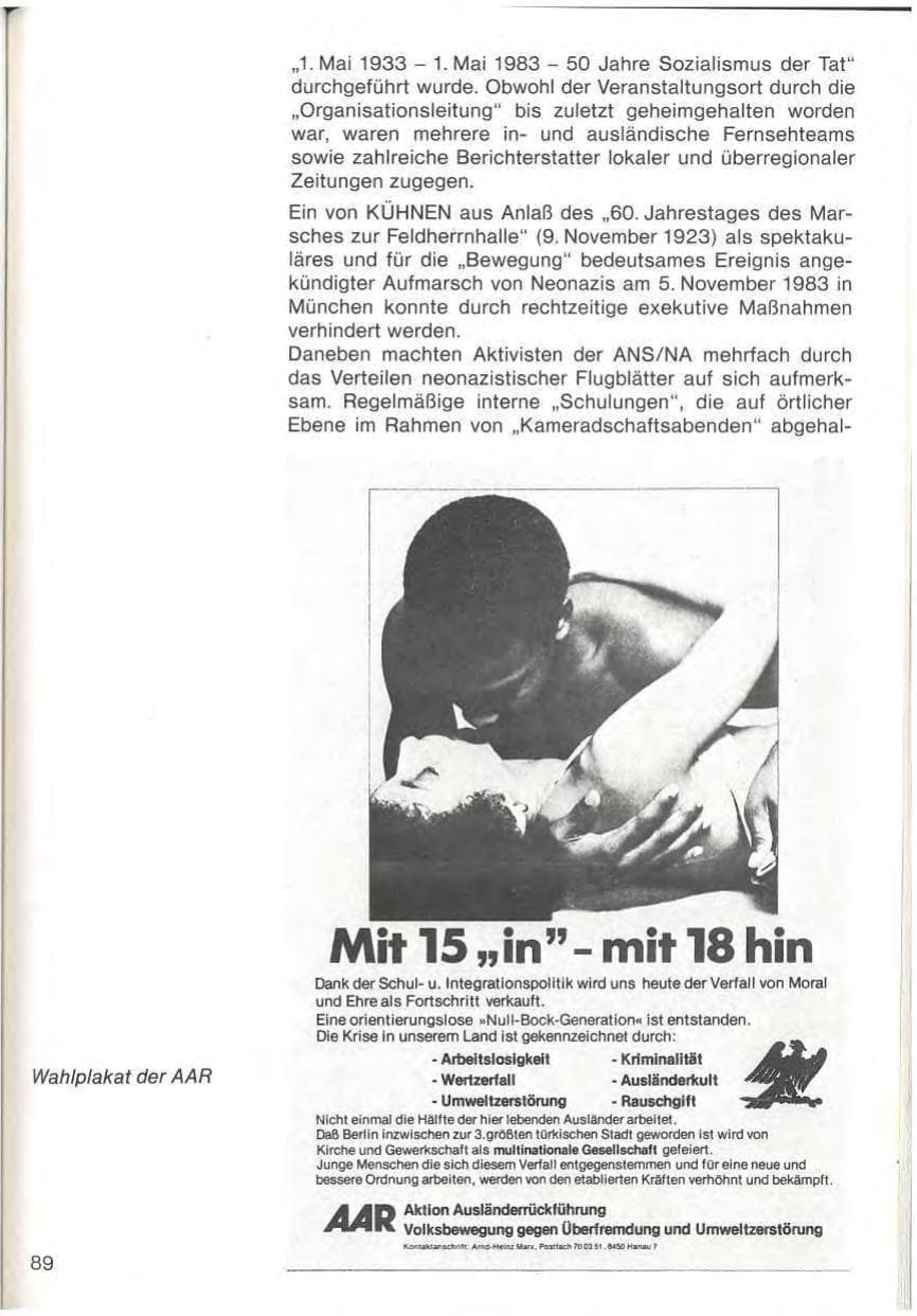 Seite 91 des Verfassungsschutzbericht 1983 Baden-Württemberg