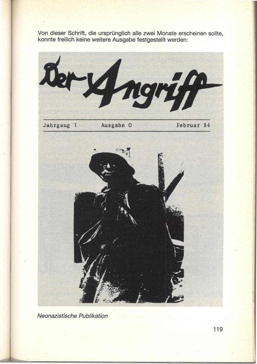 Seite 121 des Verfassungsschutzbericht 1984 Baden-Württemberg