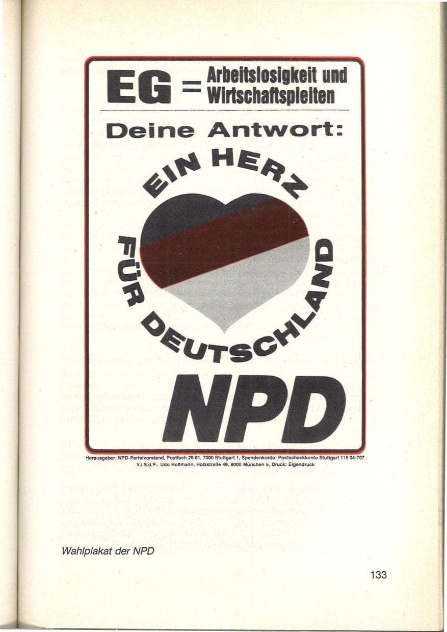 Seite 135 des Verfassungsschutzbericht 1984 Baden-Württemberg
