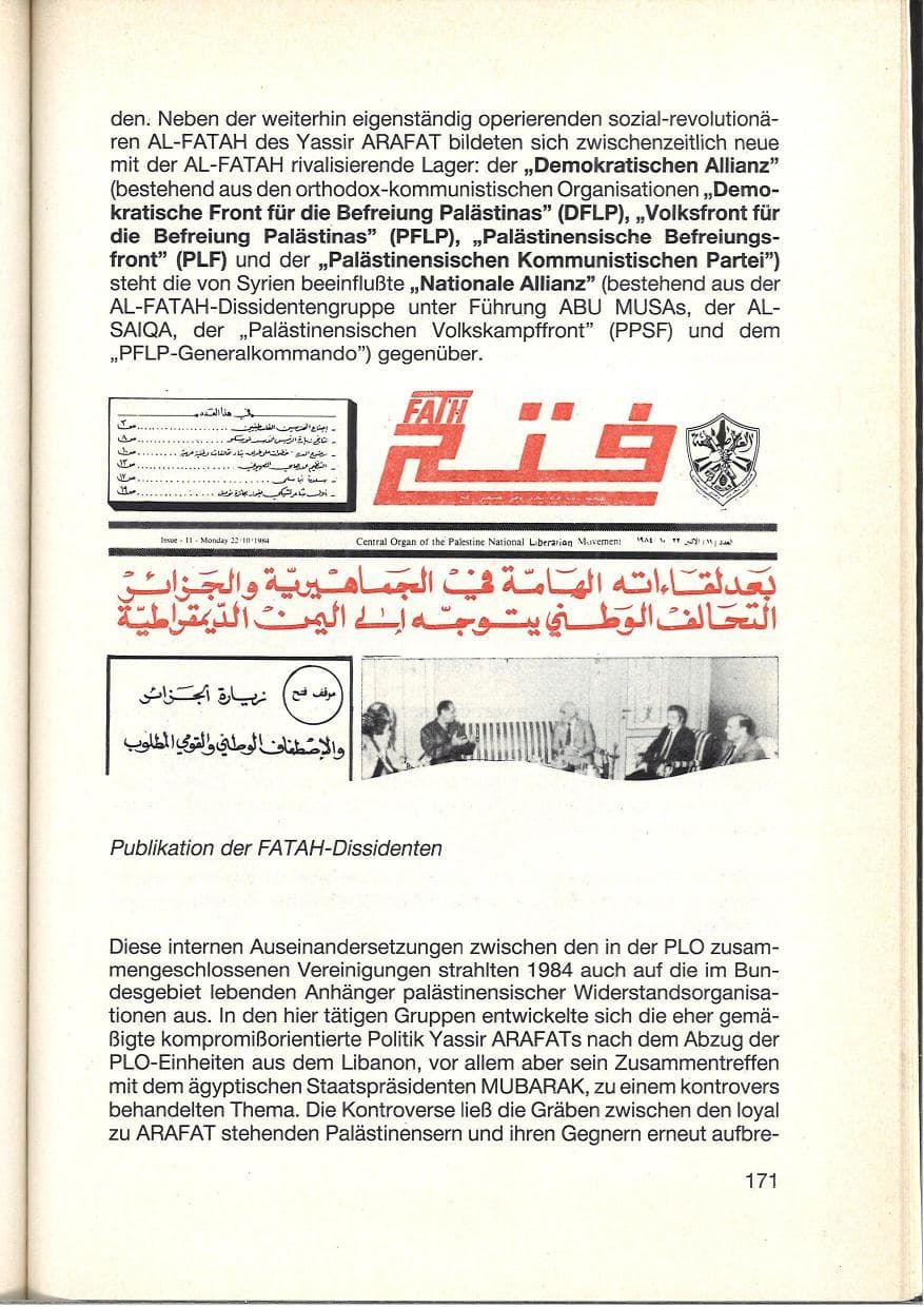 Seite 173 des Verfassungsschutzbericht 1984 Baden-Württemberg