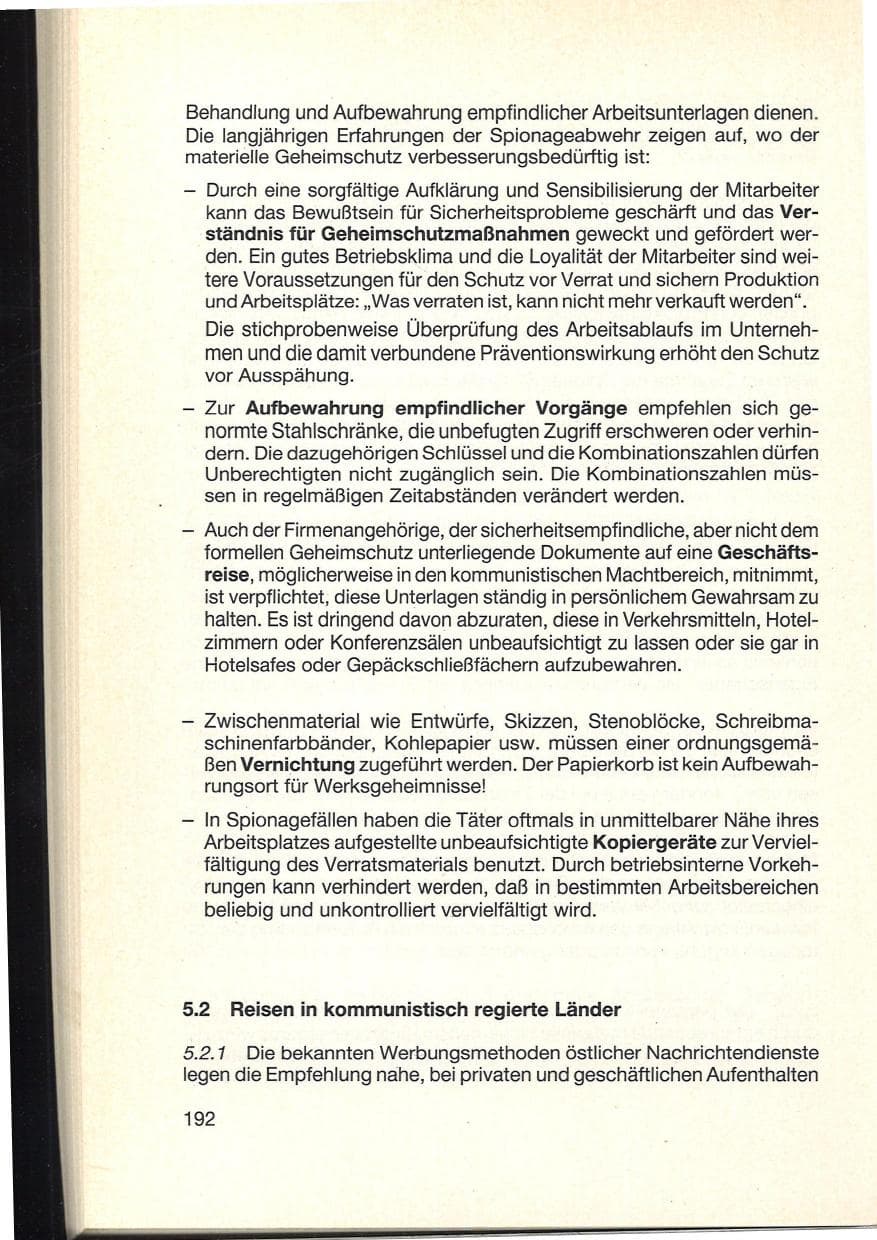 Seite 196 des Verfassungsschutzbericht 1984 Baden-Württemberg