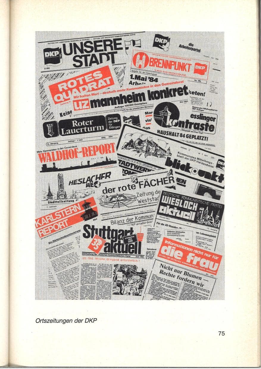Seite 77 des Verfassungsschutzbericht 1984 Baden-Württemberg