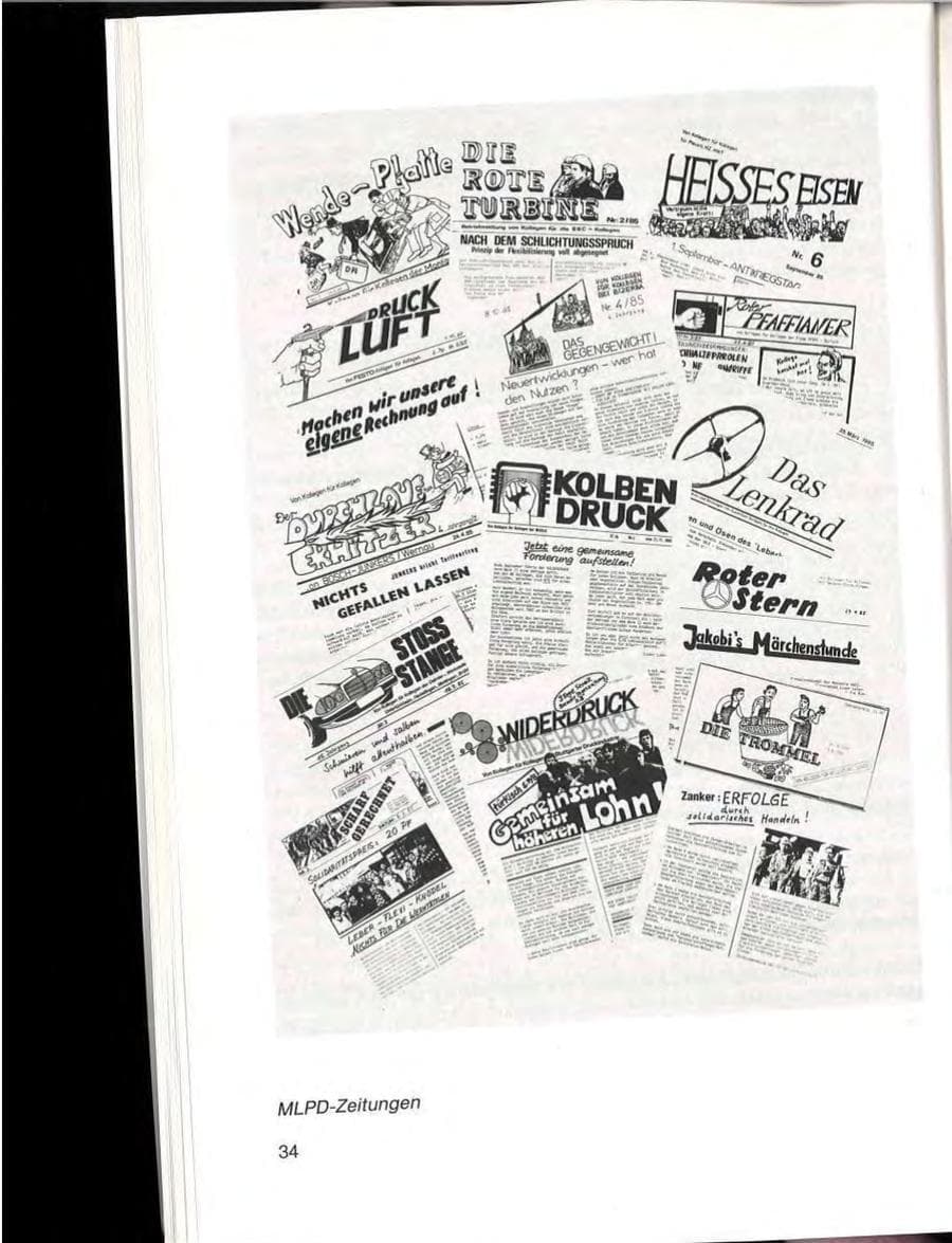 Seite 36 des Verfassungsschutzbericht 1985 Baden-Württemberg