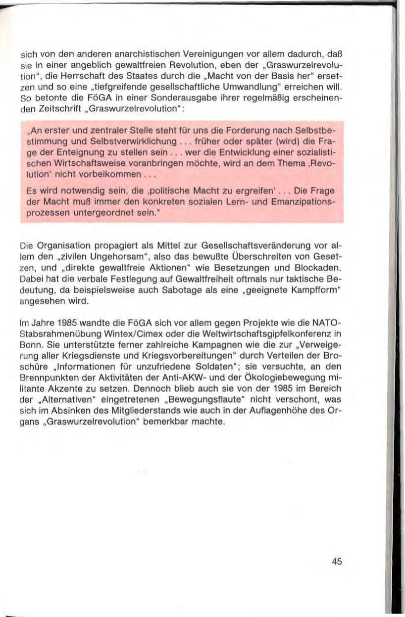 Seite 47 des Verfassungsschutzbericht 1985 Baden-Württemberg