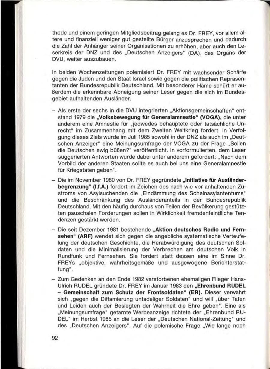 Seite 94 des Verfassungsschutzbericht 1985 Baden-Württemberg