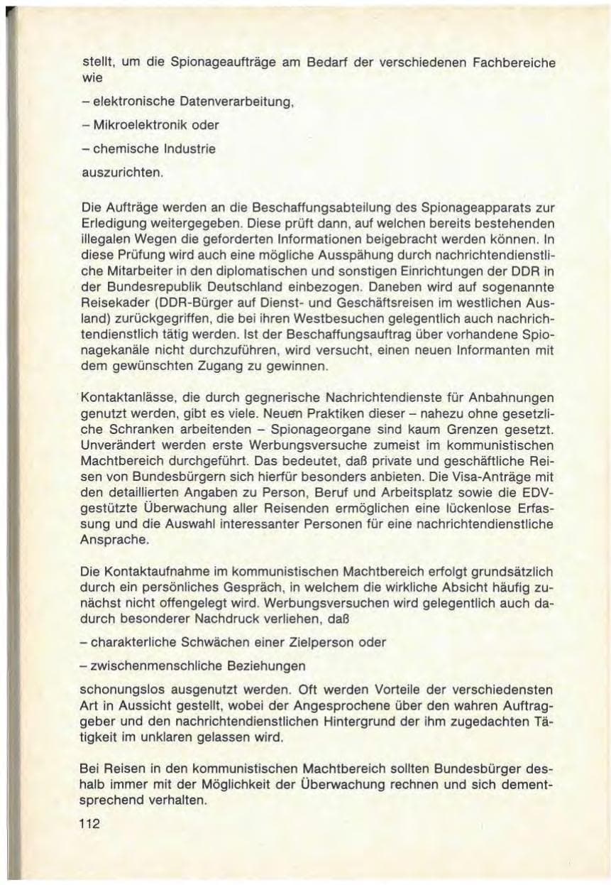 Seite 114 des Verfassungsschutzbericht 1986 Baden-Württemberg
