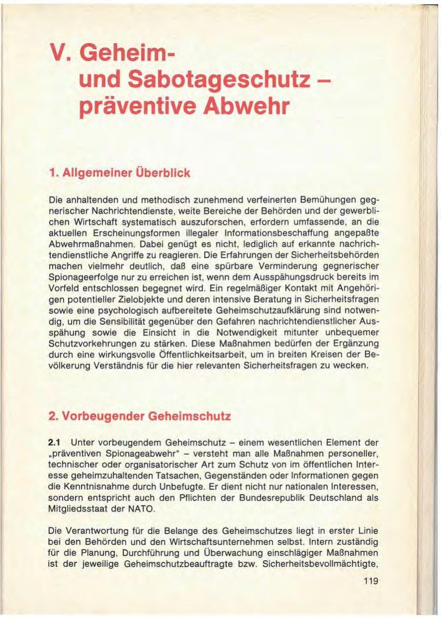Seite 121 des Verfassungsschutzbericht 1986 Baden-Württemberg