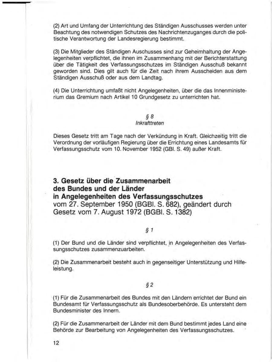 Seite 14 des Verfassungsschutzbericht 1987 Baden-Württemberg