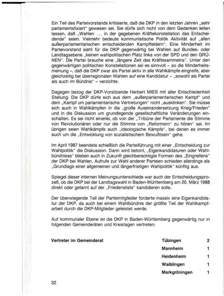 Seite 34 des Verfassungsschutzbericht 1987 Baden-Württemberg