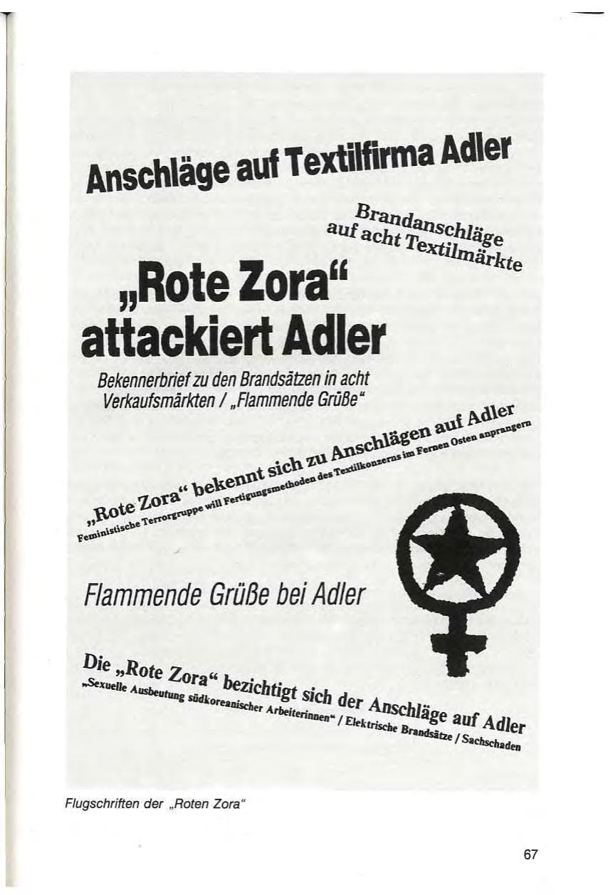 Seite 69 des Verfassungsschutzbericht 1987 Baden-Württemberg