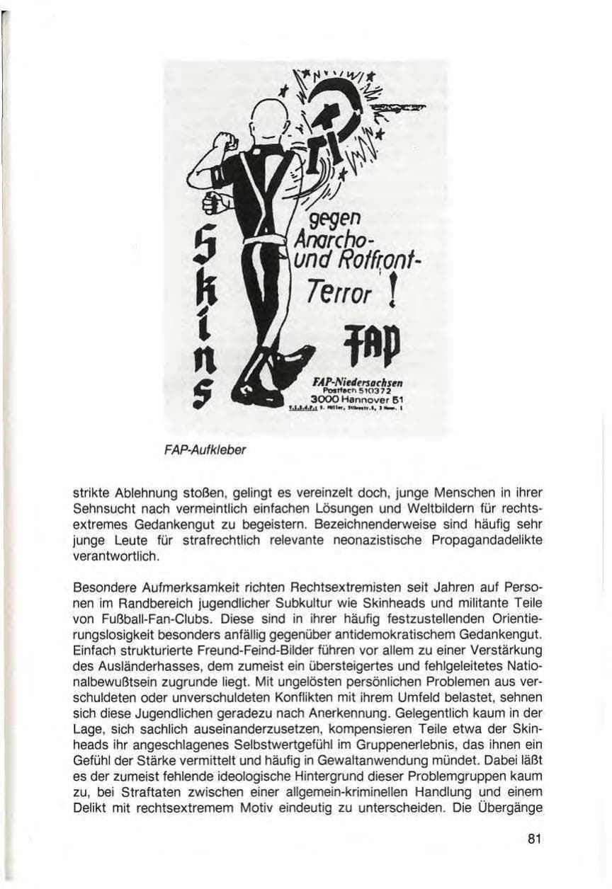 Seite 83 des Verfassungsschutzbericht 1987 Baden-Württemberg