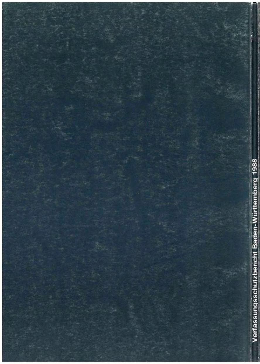 Seite 135 des Verfassungsschutzbericht 1988 Baden-Württemberg