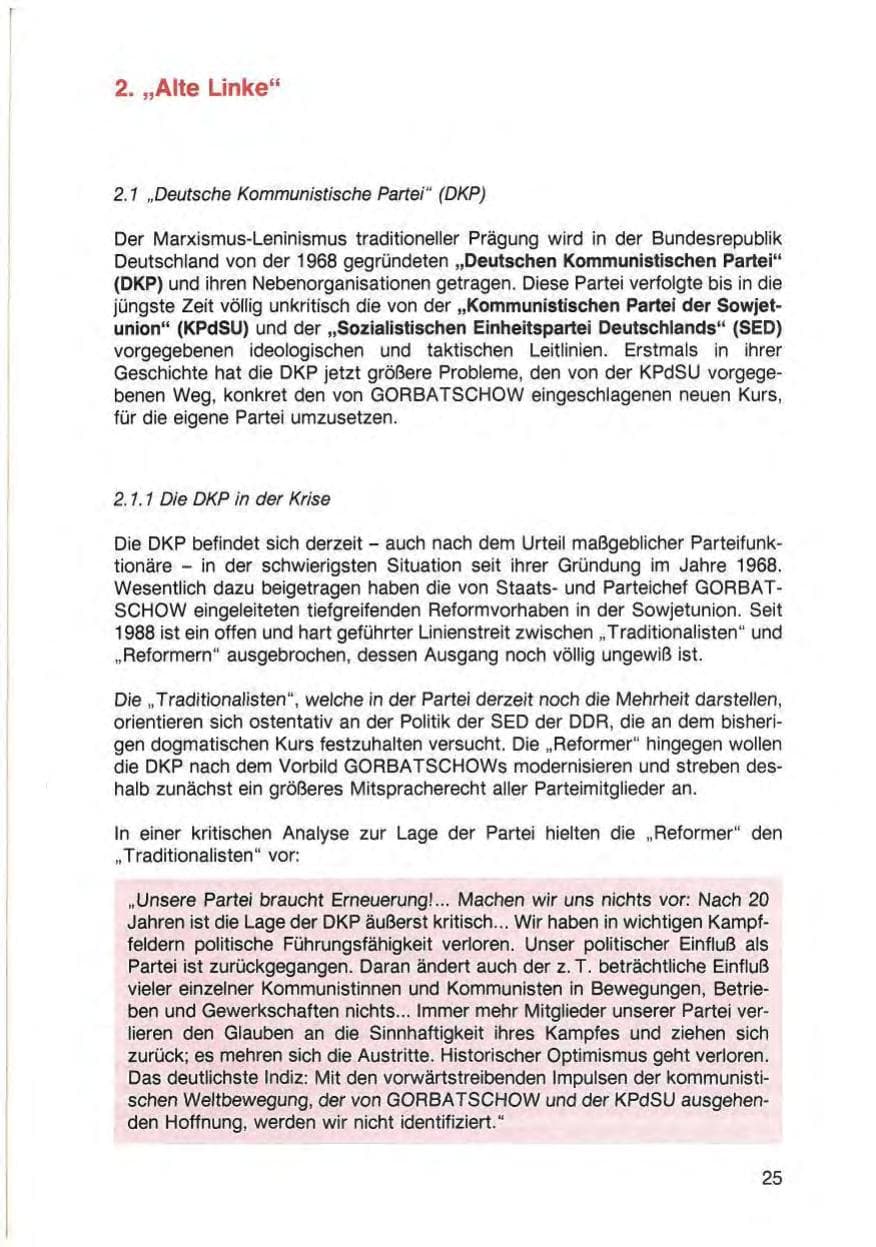 Seite 27 des Verfassungsschutzbericht 1988 Baden-Württemberg