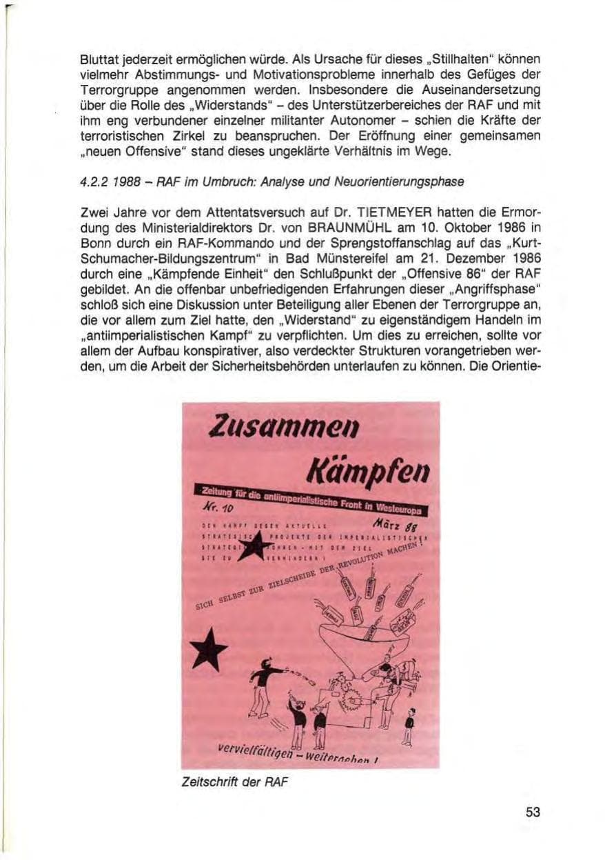 Seite 55 des Verfassungsschutzbericht 1988 Baden-Württemberg